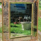 Old parecloses mirror, engraved decoration