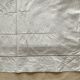Antique linen sheet hand-embroidered with GR monogram