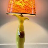 Vintage signed art ceramic lamp