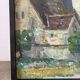 The village church, oil on canvas signed