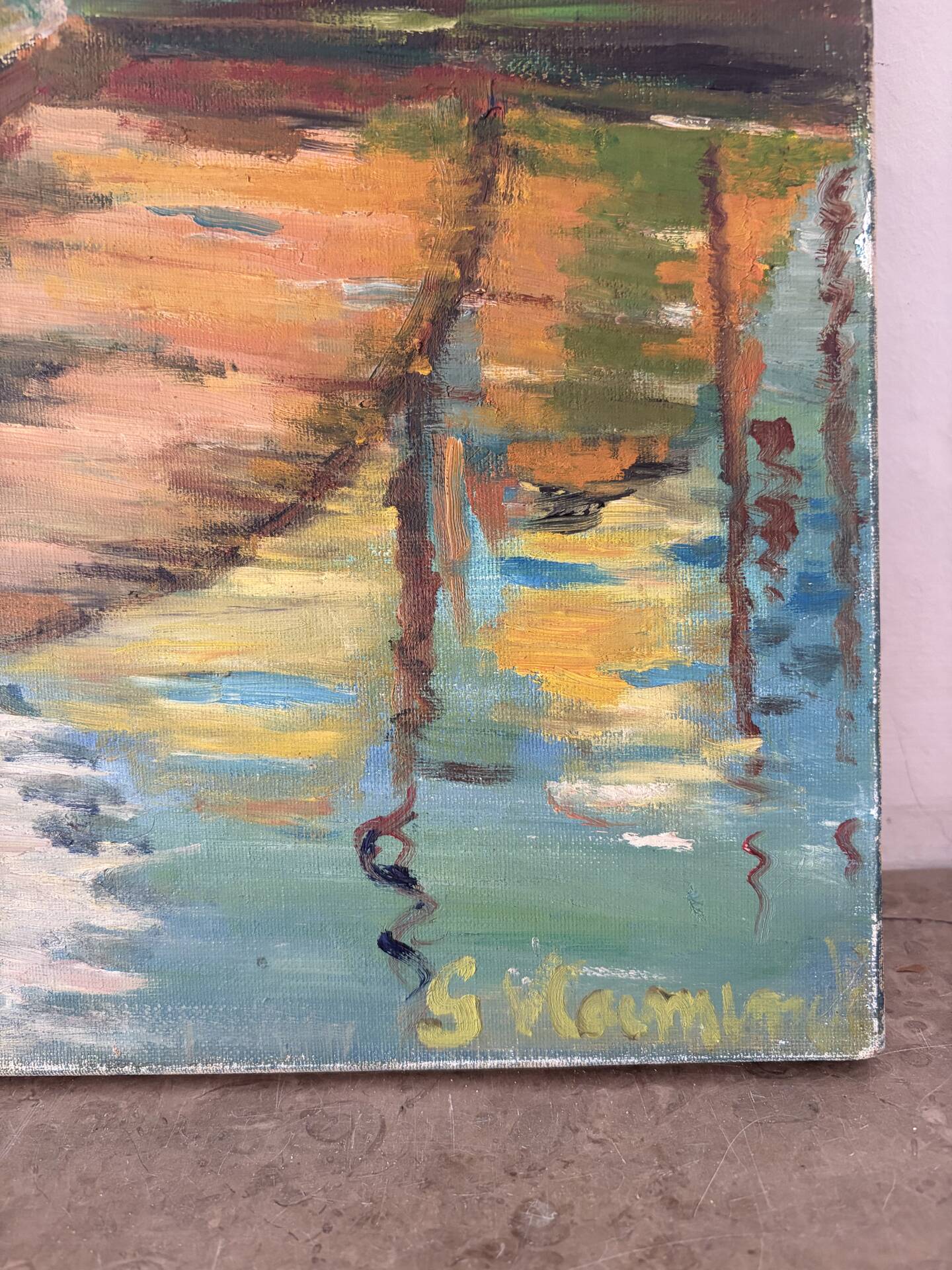 Marine - sailing boats, oil on canvas signed