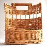 Hanging rattan shelf basket