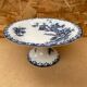 Antique White Porcelain Cake Dish Compotier Vintage Flower Decor