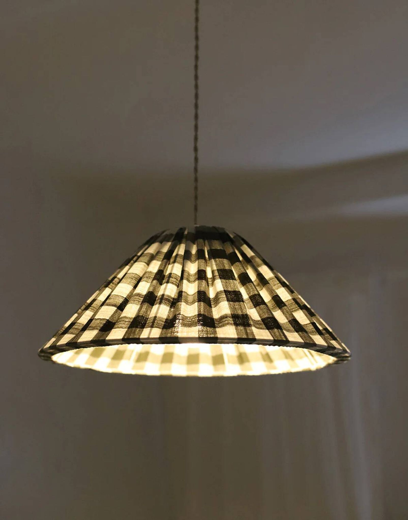 Malala "khaki" large tile conical pendant light