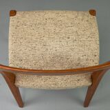 Set of 4 Teak and Wool Dining Chairs by Swegards, Sweden, 1960s