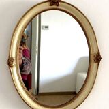 Mirror in wood and stucco with gilded highlights 20th century