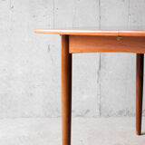 Scandinavian dining table extendable teak - 1960