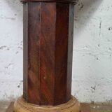 Late 19th century side table on a molded and carved wooden column