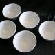 Earthenware bowls with floral decoration