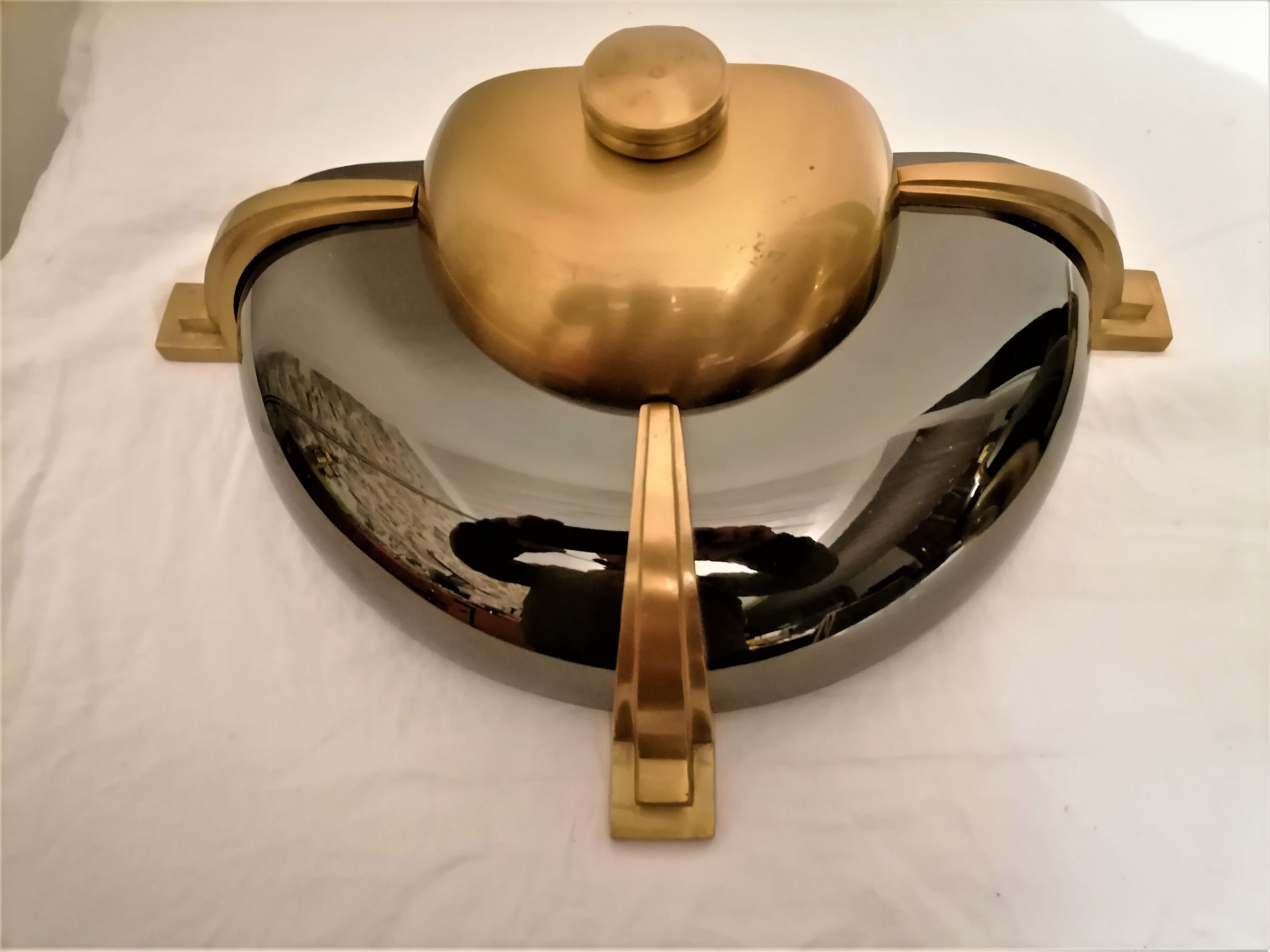 Suite of 3 art deco wall lamps