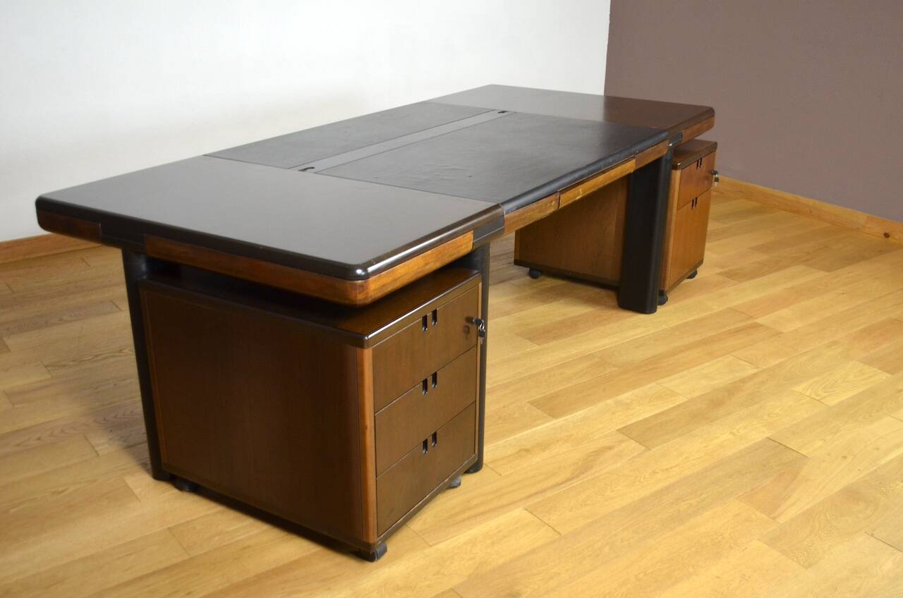 Énorme Bureau de Direction Édition Faram Italy Vintage 1980