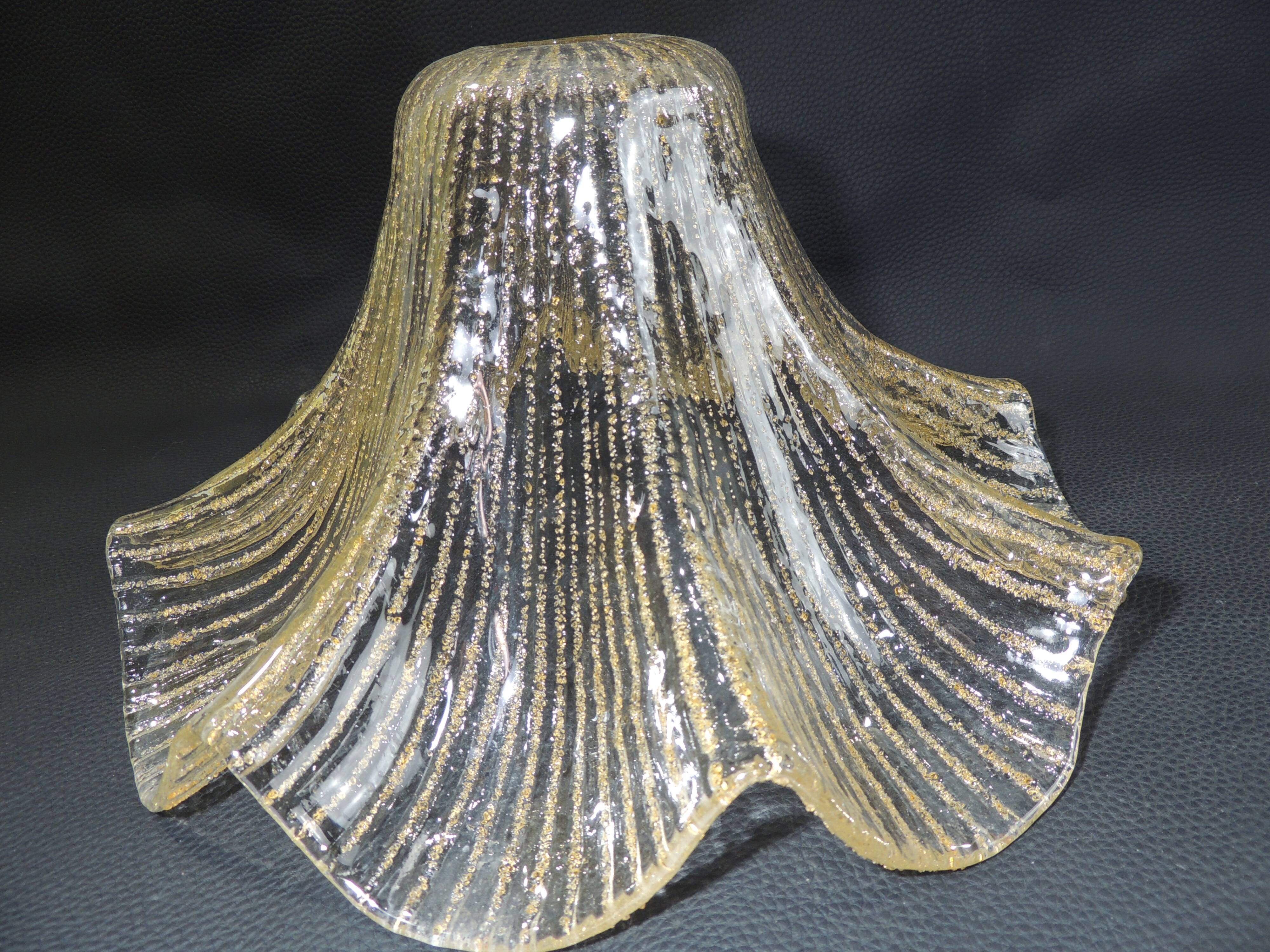 Glass suspension amber/vintage glass