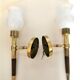 Paire appliques torchères design Arlus années 60