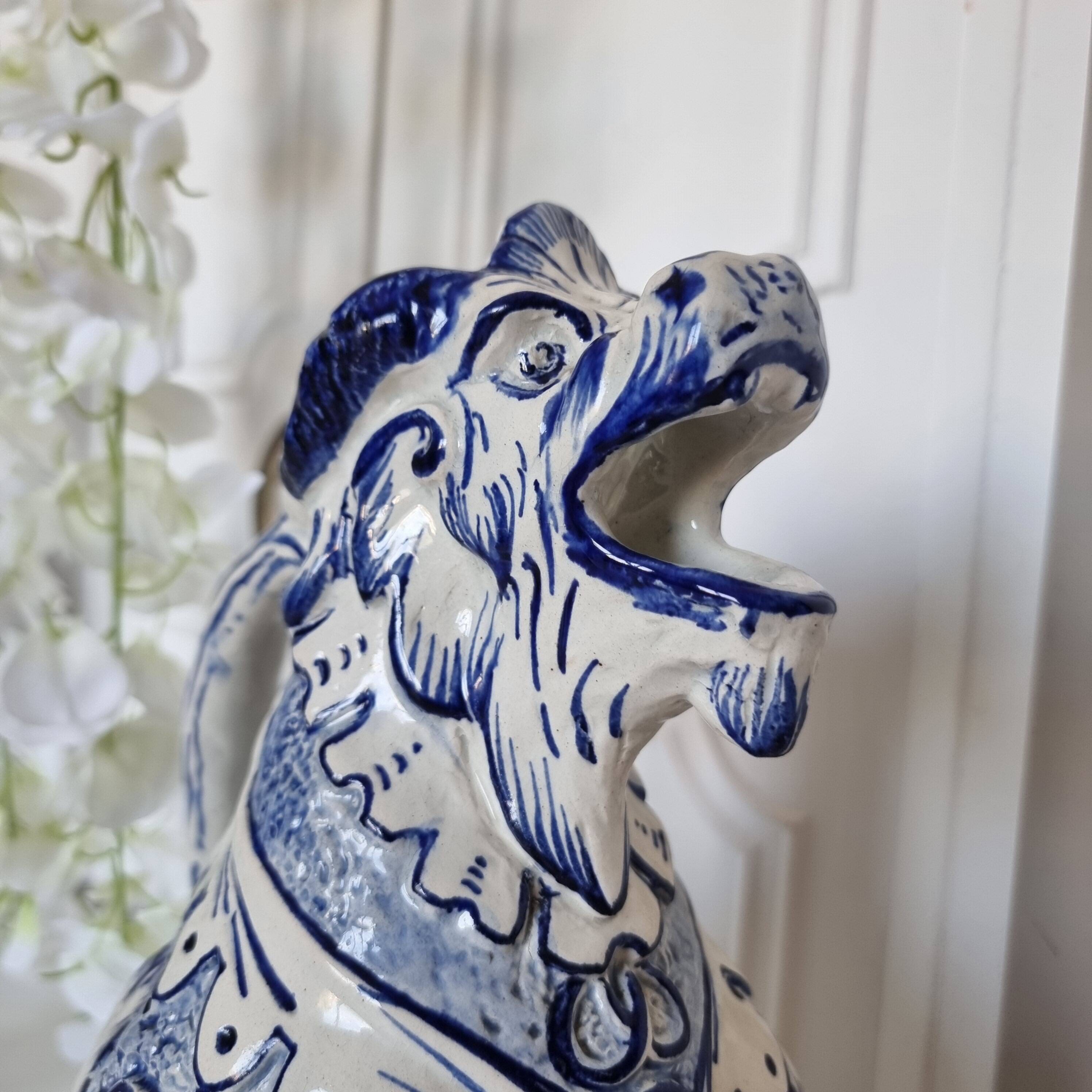 Aquamanil Pitcher with Chimera by Émile Gallé, 1890-1900