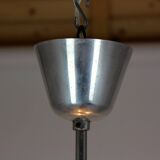 Large Vintage Czechoslovakian Opaline Glass Pendant Lights, 1970s, Set of 2