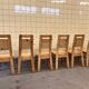 Set of six vintage pine chairs by Tapiovaara
