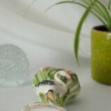 Massier style pink flamingo nature slip vase