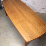 Table to eat solid blond oak oblong shape