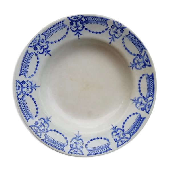 Assiette creuse Terre de Fer, Moulin des Loups, modèle colonial