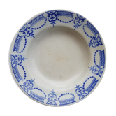 Assiette creuse Terre de Fer, Moulin des Loups, modèle colonial