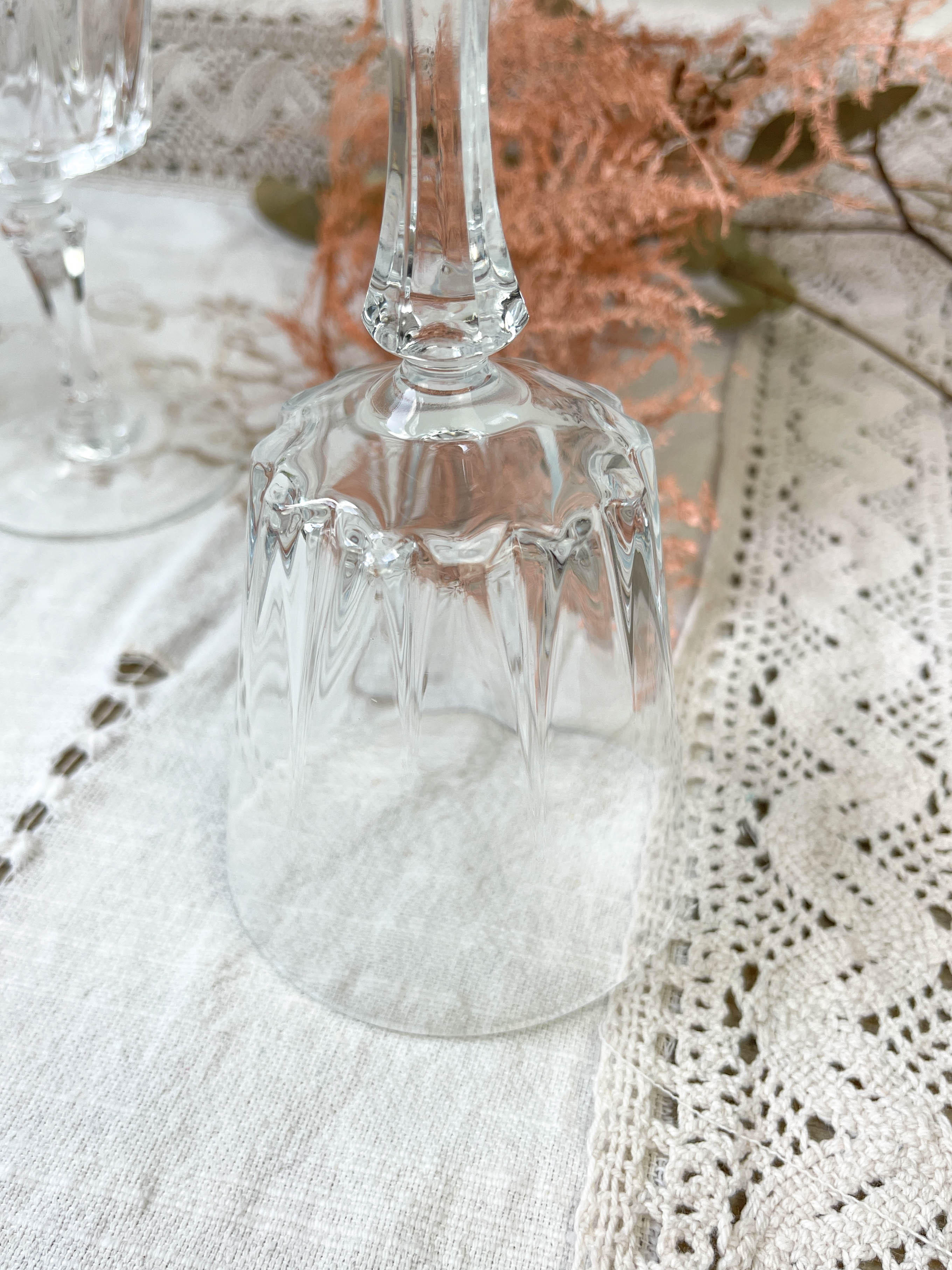 6 Cristal D'Arques water glasses model "VERSAILLES"