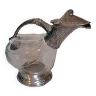 Manoir pewter duck wine carafe