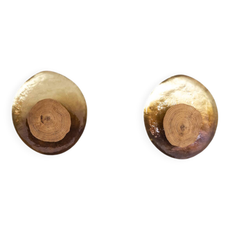 Pair of wall lights model "Martincourt". Contemporary work.