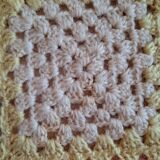 Crocheted baby plaid cover