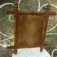 Antique turned wooden mirror in bamboo style H.47cm.