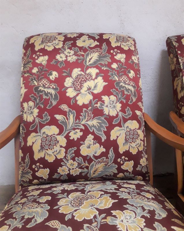 Pair of vintage 1950 armchairs