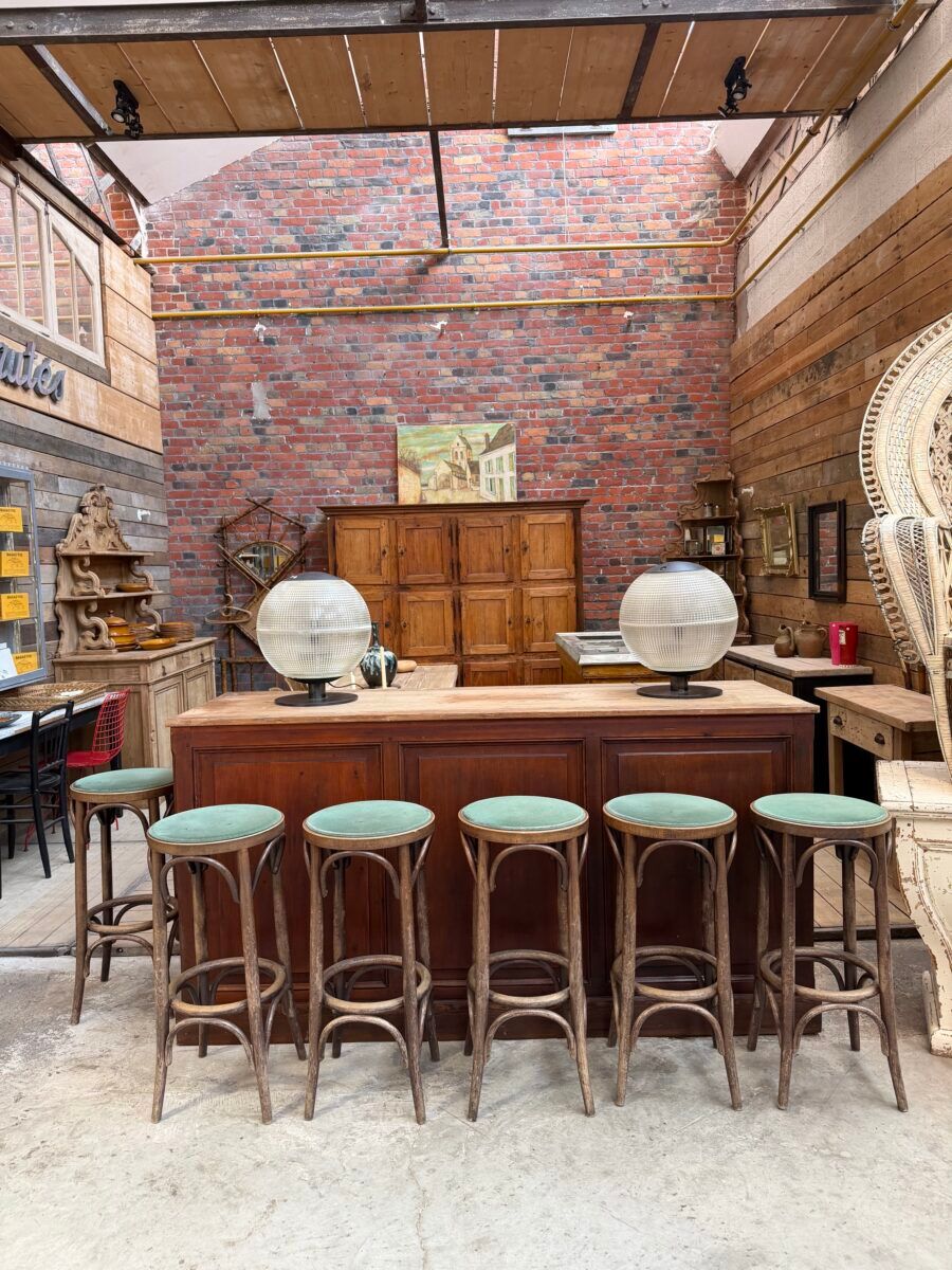 Set of 11 bar stools from the 1960s.