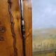 Louis XV style carved cherry wood armoire
