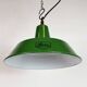 Industrial Green Enamel Factory Pendant Lamp from Revo, 1950s