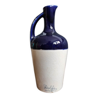 Dolfi ceramic white & blue bottle