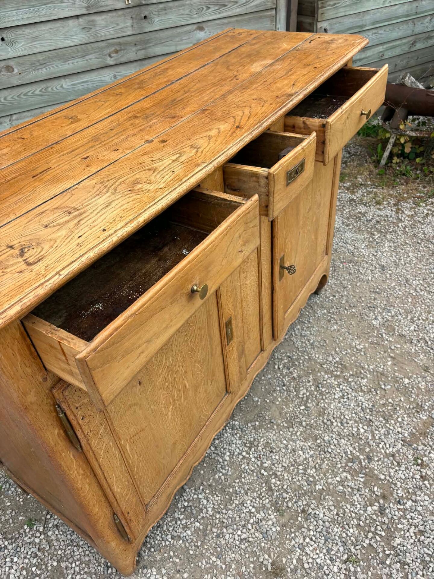 Old wooden sideboard