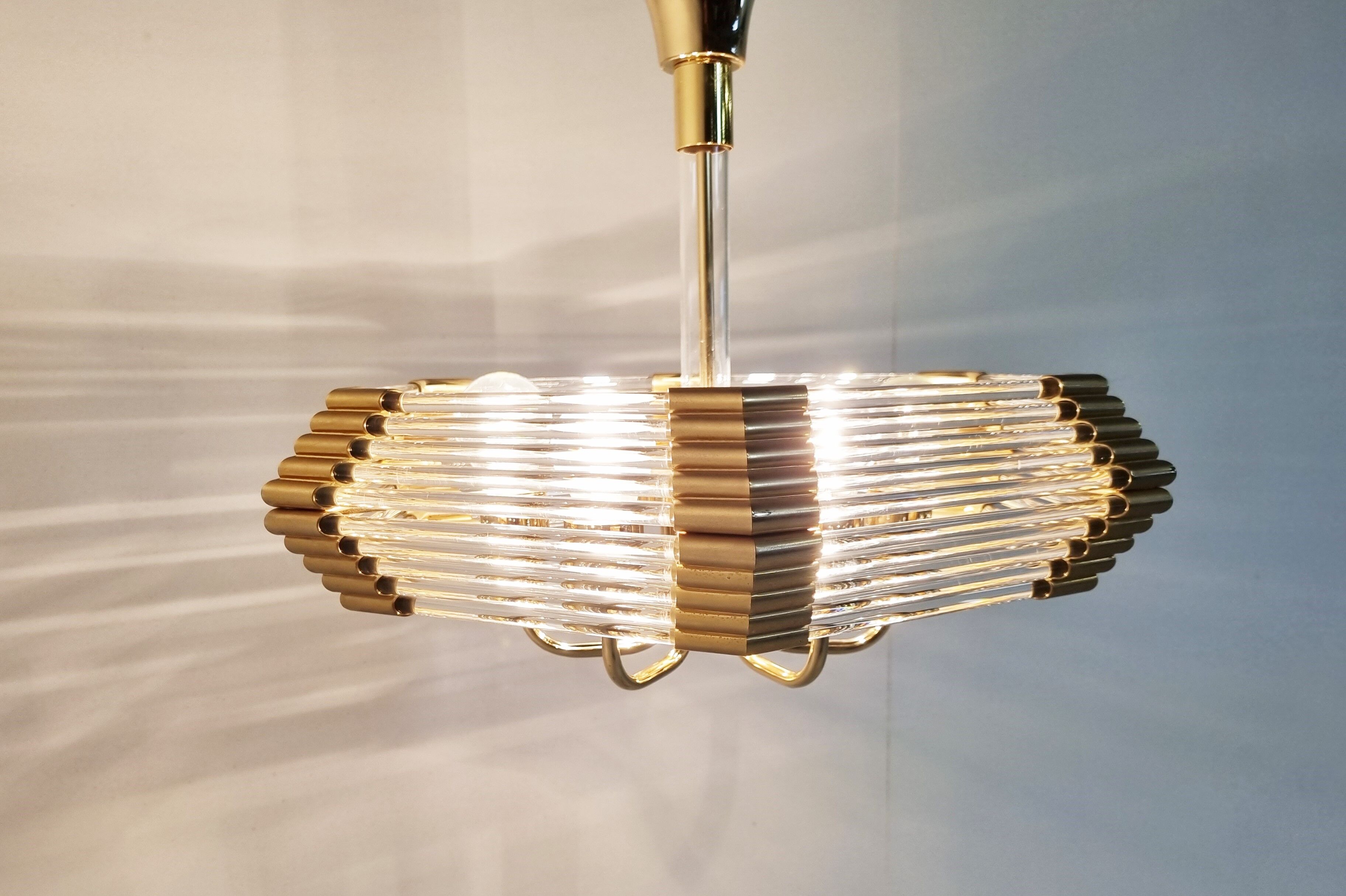 Vintage crystal Chandelier by Bakalowits & Sohne , 1980's