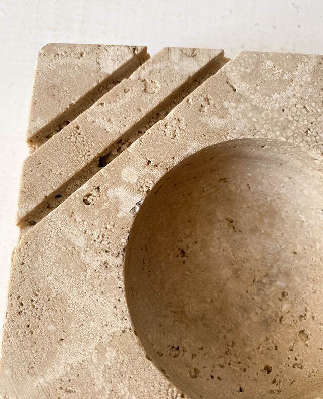 Travertine ashtray 1970