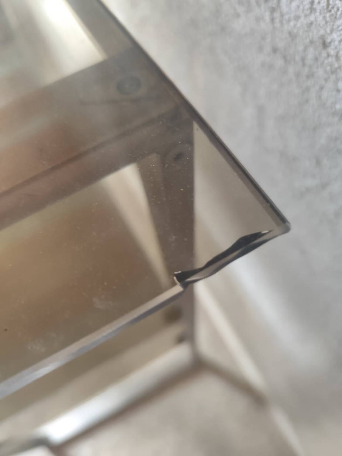 Seventies brushed metal console