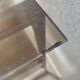 Seventies brushed metal console
