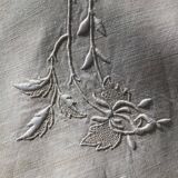 Hand embroidered EL sheet flowers and day scale central sewing