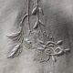Hand embroidered EL sheet flowers and day scale central sewing