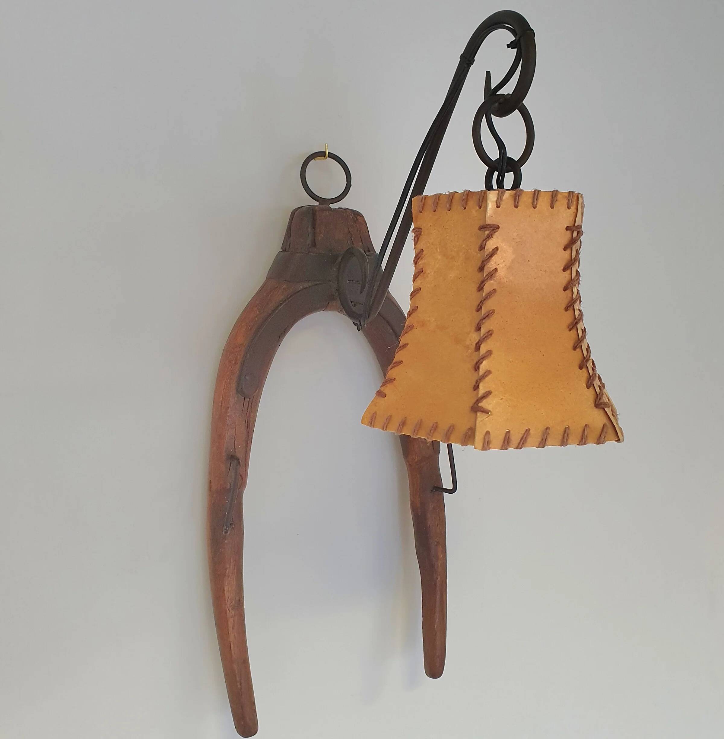 Ox harnass wall lamps / farm house / rustic