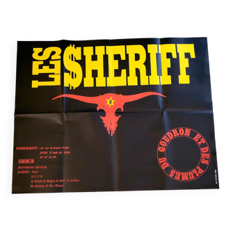affiche du groupe  Les Sheriff - vintage