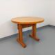 Vintage Charlotte Perriand Les Arcs round pine dining table from the 60s 70s