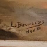 Oil painting on canvas Basque Country.