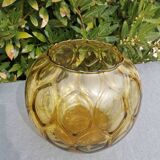 Amber ball vase