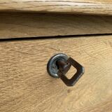 9-drawer art deco sideboard in solid raw oak