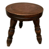 Antique tripod milking stool