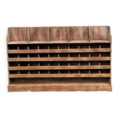 Old sorting cabinet with shelf and lockers, unique piece