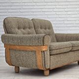 1970s, Danish 2-seater sofa, original condition, furniture wool, bentwood.